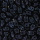 Matubo MiniDuo kralen 4x2.5mm Metallic suede - dark blue